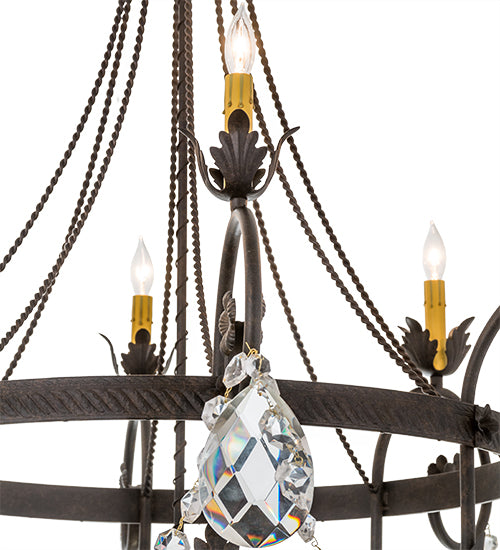 45"W Antonia 8 Lt Chandelier