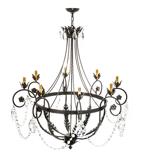 45"W Antonia 8 Lt Chandelier