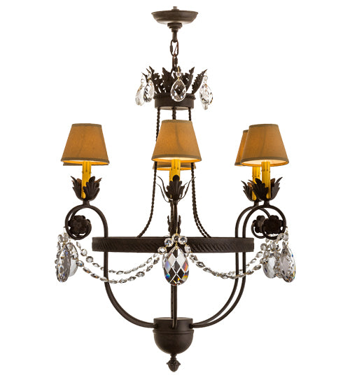 28"W Antonia 6 Lt Chandelier