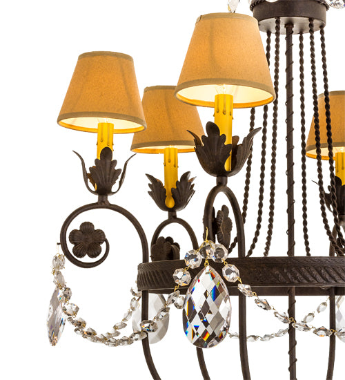 28"W Antonia 6 Lt Chandelier