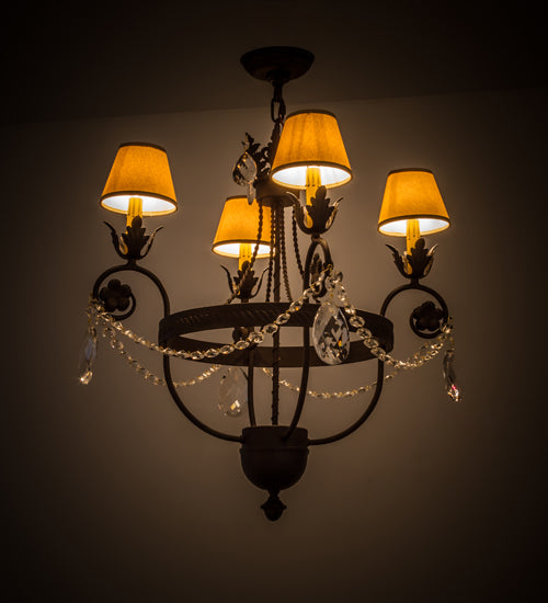 26"W Antonia 4 Lt Chandelier