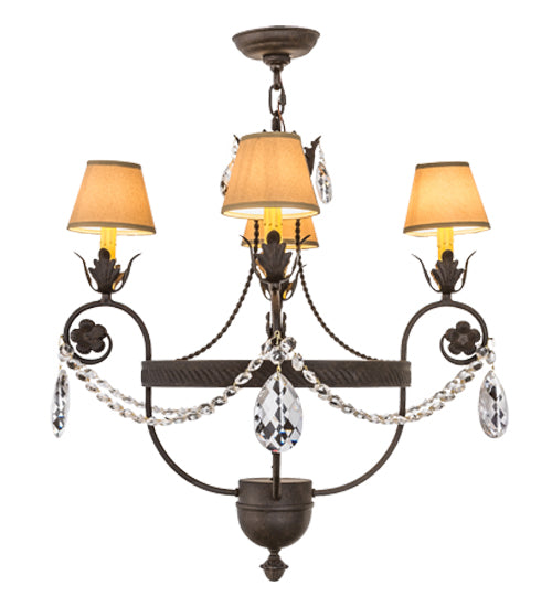 26"W Antonia 4 Lt Chandelier