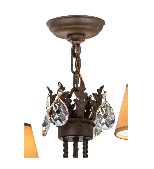 26"W Antonia 4 Lt Chandelier