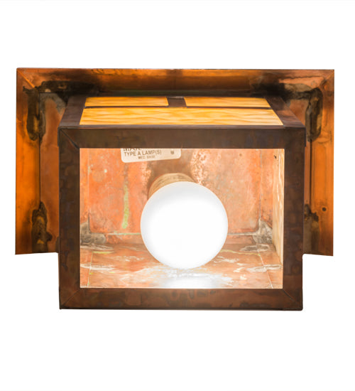 9"W Seneca "T" Mission Wall Sconce