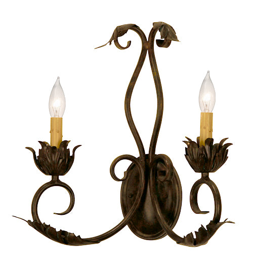 16" Wide Felicia 2 Light Wall Sconce