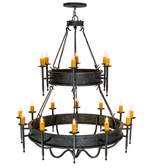 60" Wide Marta 18 Light Two Tier Chandelier