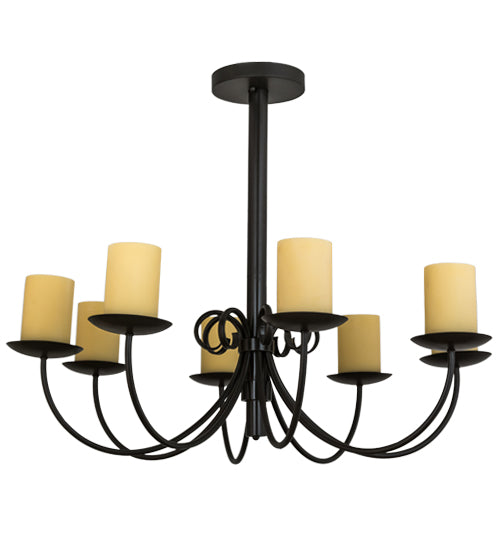 40"W Atria 8 Lt Chandelier