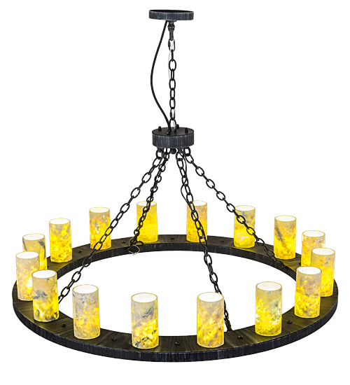 48"W Loxley Jadestone 16 Lt Chandelier