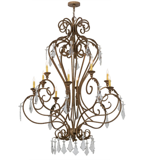 48"W Josephine 10 Lt Chandelier