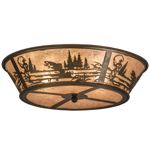 22"W Fly Fishing Creek Flushmount