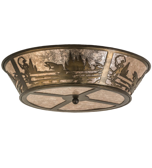 22"W Fly Fishing Creek Flushmount