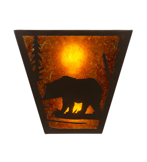 13" Wide Bear Creek Left Wall Sconce