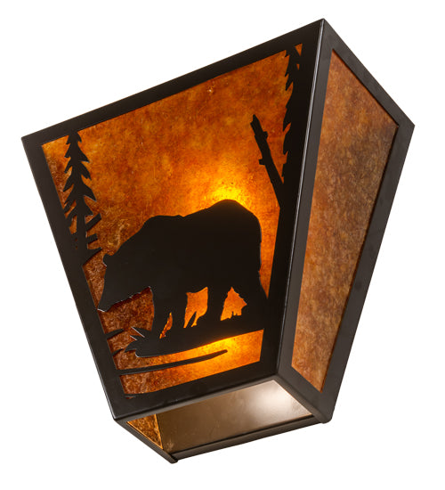 13" Wide Bear Creek Left Wall Sconce