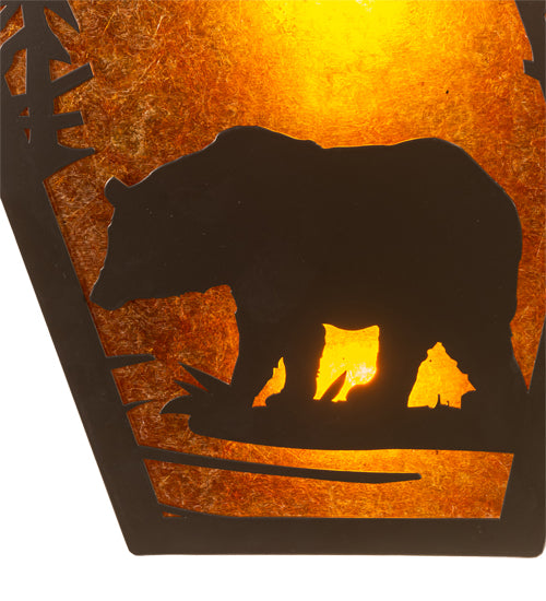 13" Wide Bear Creek Left Wall Sconce