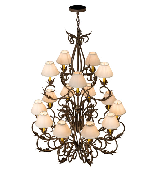 46"W Alexandria 15 Lt Chandelier