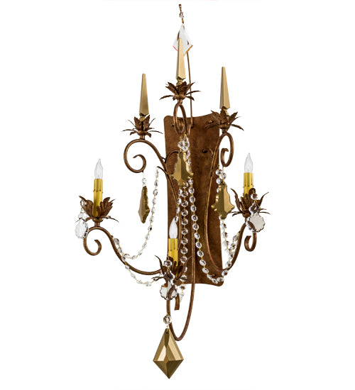 21" Wide Minuet 3 Light Wall Sconce