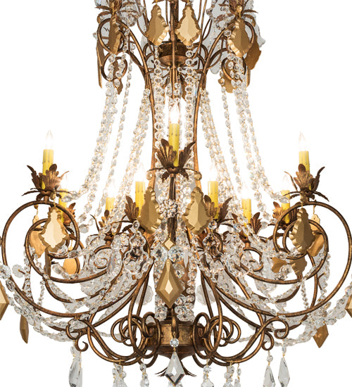 38" Wide Minuet 12 Light Chandelier