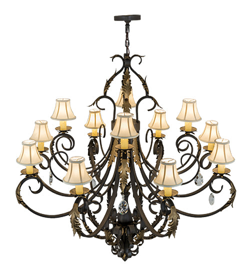 54"W Ingrid 12 Lt Chandelier