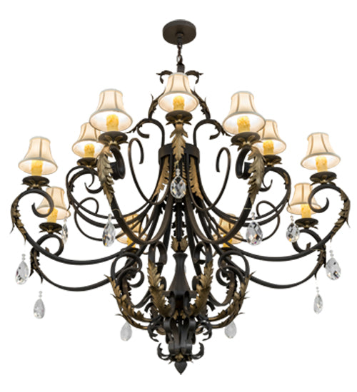 54"W Ingrid 12 Lt Chandelier