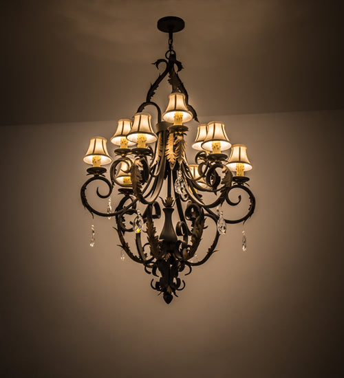 36"W Ingrid 9 Lt Chandelier