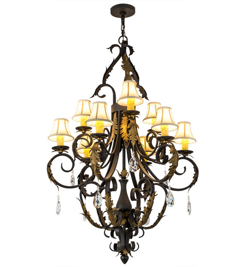 36"W Ingrid 9 Lt Chandelier