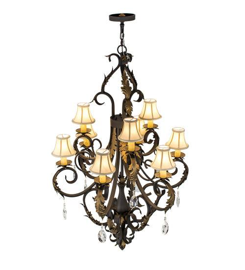 36"W Ingrid 9 Lt Chandelier