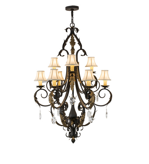 36"W Ingrid 9 Lt Chandelier