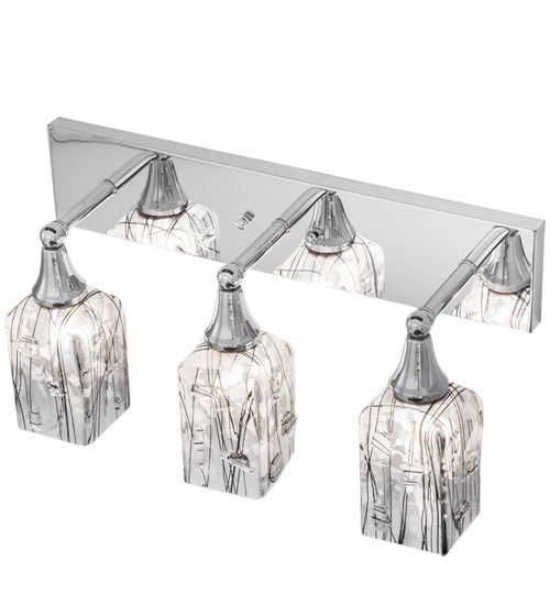 24" Wide Metro Fusion Licorice 3 Light Vanity Light