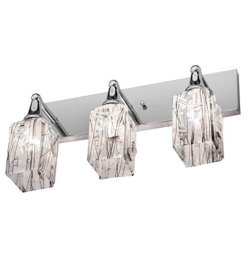 24" Wide Metro Fusion Licorice 3 Light Vanity Light