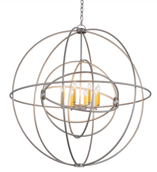 43" Wide Atom Enerjisi 8 Light Chandelier