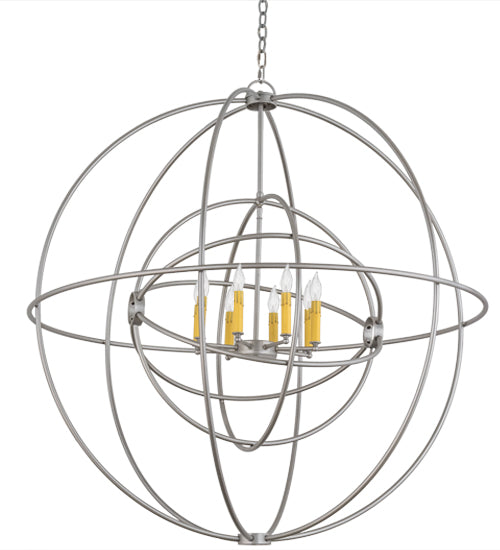 43" Wide Atom Enerjisi 8 Light Chandelier