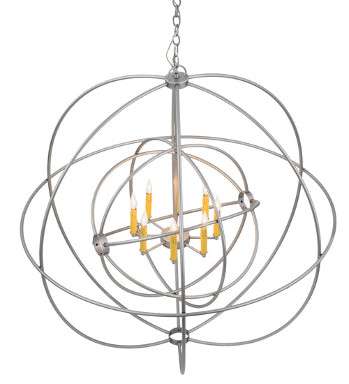 43" Wide Atom Enerjisi 8 Light Chandelier