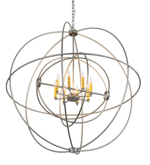 43" Wide Atom Enerjisi 8 Light Chandelier