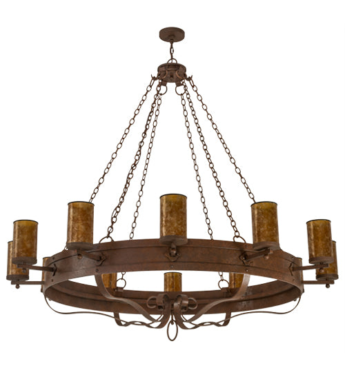 72"W Parnella 12 Lt Chandelier