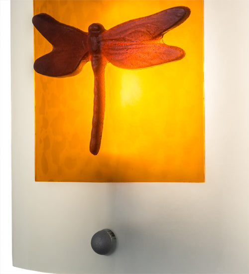 11"W Metro Fusion Dragonfly Wall Sconce