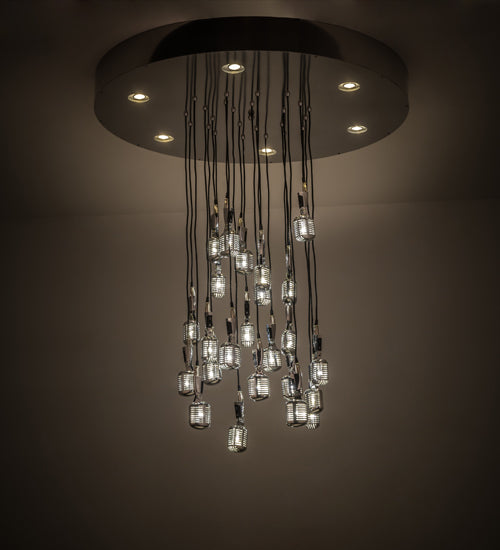 48"W Phonic 24 Lt Cascading Pendant