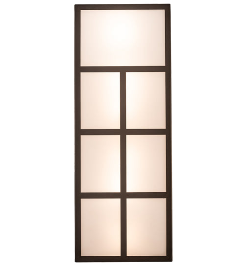 12" Wide Quadrato Helsinki Wall Sconce