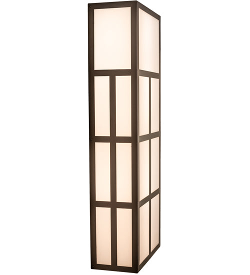 12" Wide Quadrato Helsinki Wall Sconce