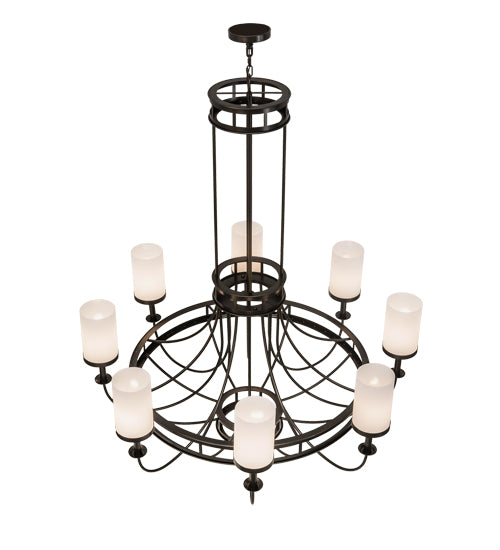 60"W Saxony 8 Lt Chandelier