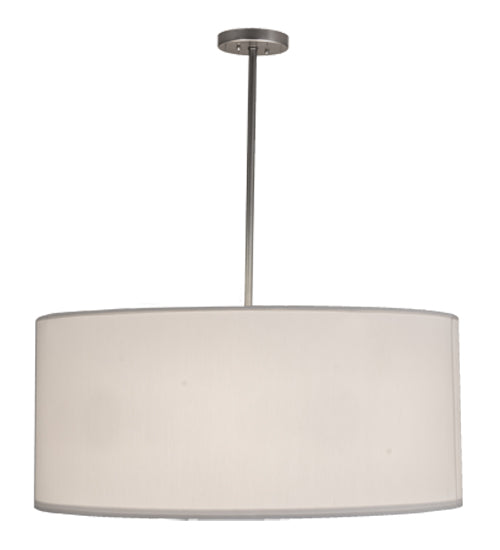 36"W Cilindro White Textrene Pendant