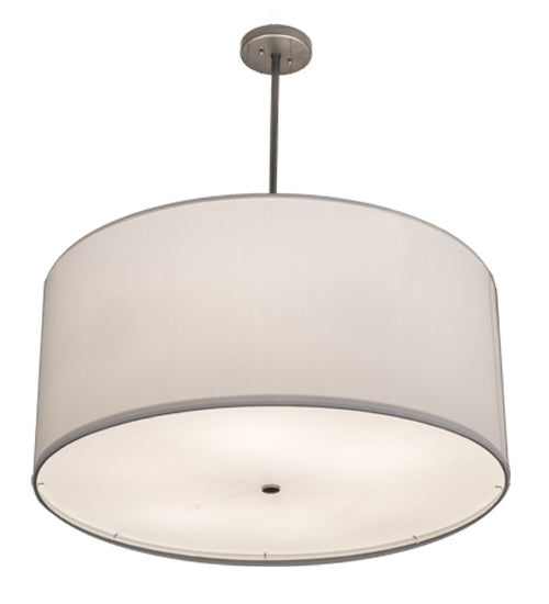 36"W Cilindro White Textrene Pendant