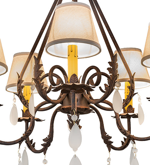 25"W Chantilly 5 Lt Chandelier