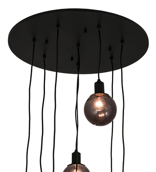 28" Wide Bola 8 Light Cascading Pendant