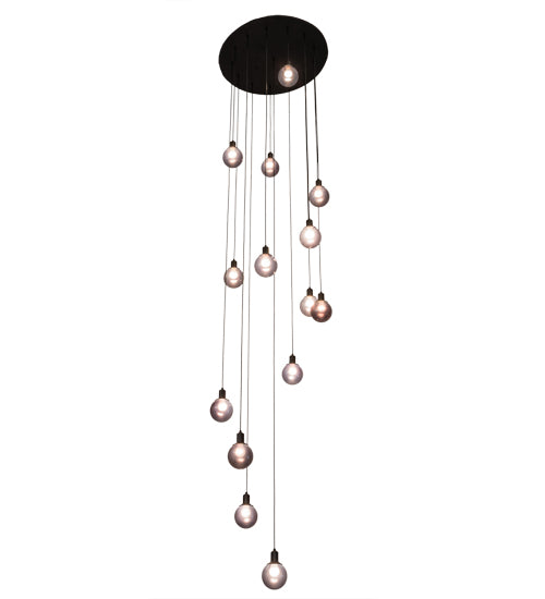 34"W Bola 14 Lt Cascading Pendant