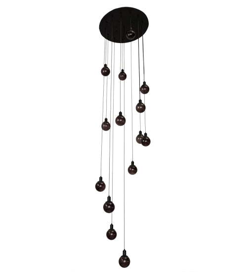 34"W Bola 14 Lt Cascading Pendant