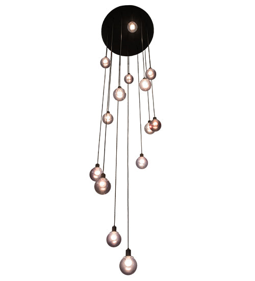 34"W Bola 14 Lt Cascading Pendant