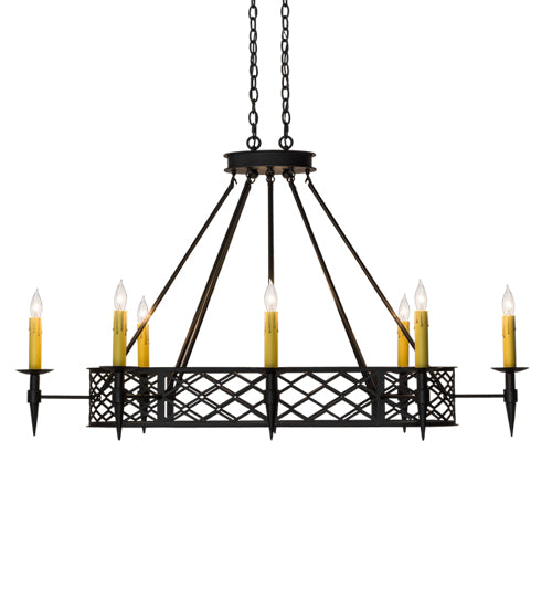 55" Long Topridge 8 Lt Chandelier