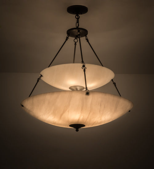 36" Wide Cypola 2 Tier Inverted Pendant