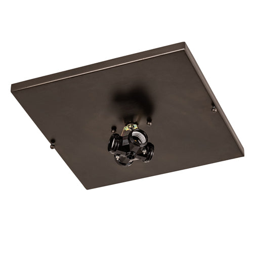 13" Square Santa Fe Flushmount