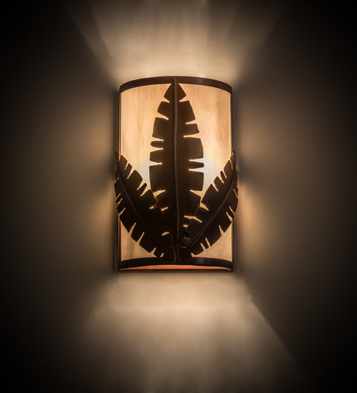 8"W Tiki Wall Sconce